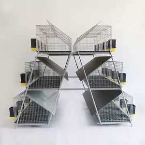 <span class=keywords><strong>Cage</strong></span> à lapin industrielle de haute qualité de type <span class=keywords><strong>3</strong></span> à 24 cellules - Product Image 2