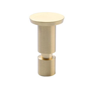 Poignée de porte cylindrique en laiton Jiehao, finition brossée, pour portes, fenêtres et meubles - Product Image 1