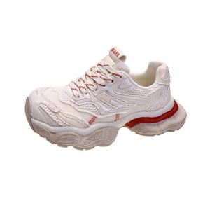รองเท้าผ้าใบสตรีพื้นหนาหนังแท้, รองเท้าลำลองแนวสตรีทสไตล์ยุโรป - Product Image 5