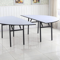 Table ronde pliable en bois, directement de l'usine, pour dîner, banquet, mariage, événement, location commerciale