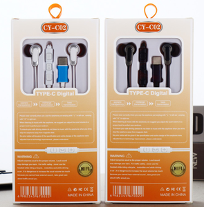 Perfecto sonido bajo auriculares micrófono volumen clave auriculares tipo <span class=keywords><strong>C</strong></span> con cable para iPhone 15 Samsung auriculares en la oreja - Product Image 1