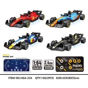รถของเล่น F1 รถแข่งสูตร 1 บังคับวิทยุ ผลิตจากโลหะผสม ของเล่นรถโลหะหล่อขึ้นรูป รถ F1 บังคับวิทยุขนาดเล็ก รุ่นยอดนิยม 1:64 2.4G ควบคุมผ่านแอพ - Product Image 3