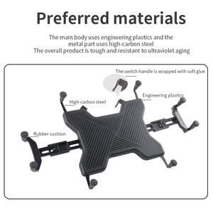 Soporte Ajustable para Tablet de Plástico de 12''-14.3'' VINmounts para Vehículos Microsoft Zebra, Negro - Product Image 4