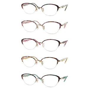 Pink base colorful elegant product titanium frames glasses optical