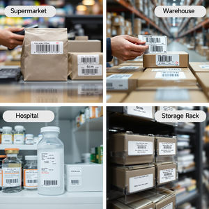 Compatible con <span class=keywords><strong>Brother</strong></span> DK-2251 DK-22251, Cinta de Papel Térmico Continua de 62 mm x 15,24 m, Negra/Roja sobre Blanca, para Impresoras de Etiquetas <span class=keywords><strong>QL</strong></span> - Product Image 5