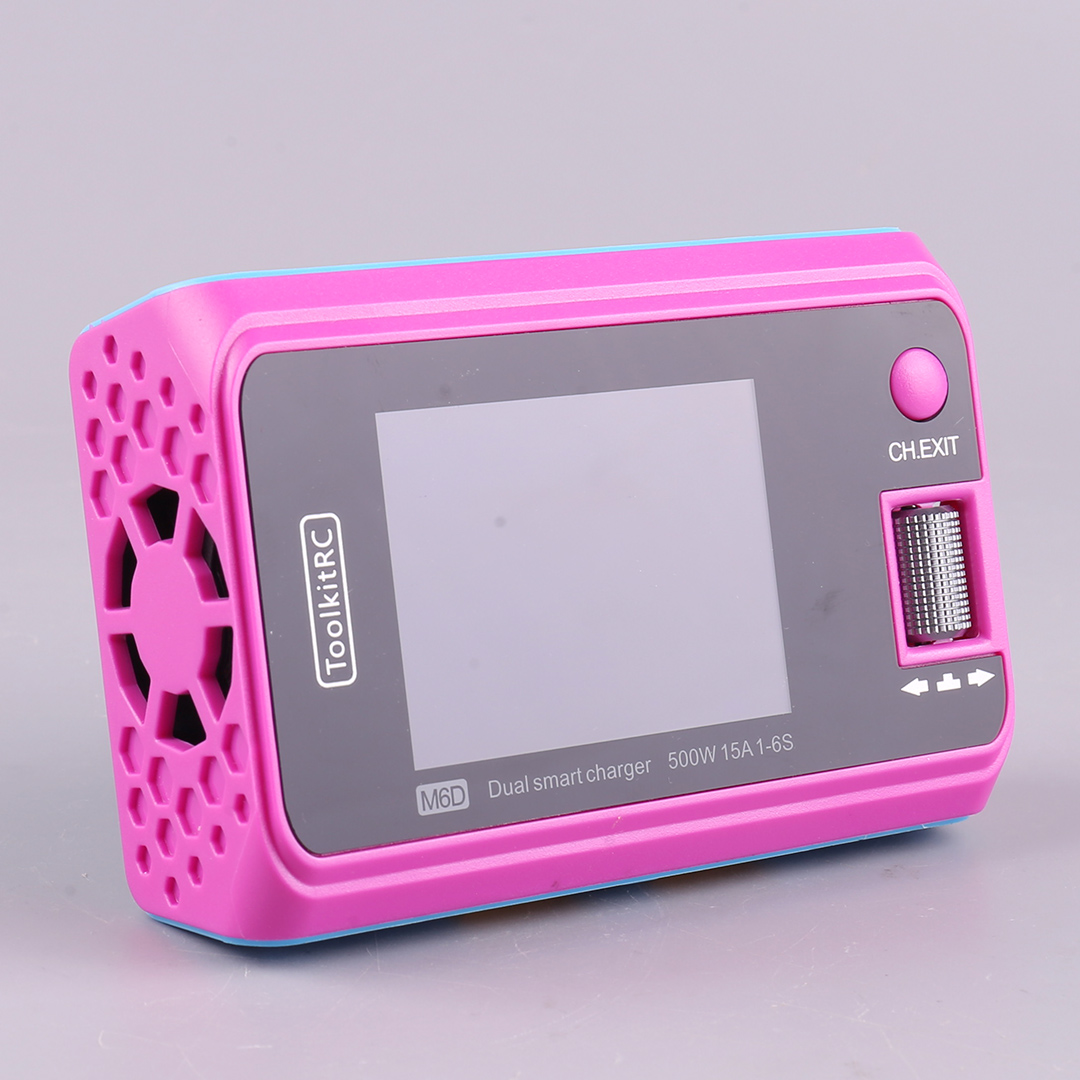 ToolkitRC M6D 500W限定版グリーン/ピンク15AハイパワーDCデュアル