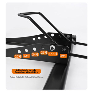 Support Vélo Horizontal Vertical, Hauteur Réglable, pour VTT, Route, Vélo Pliable, Râtelier <span class=keywords><strong>de</strong></span> Rangement pour Garage - Product Image 3