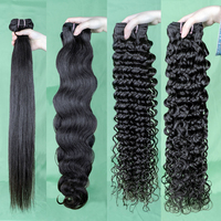 Vente en gros, échantillon gratuit, cuticule brute épaisse douce alignée, cheveux brésiliens de 40 pouces, vague profonde, mèches naturelles vierges, vendeur