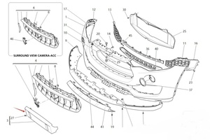 Soporte para Placa <span class=keywords><strong>de</strong></span> Matrícula Delantera para Maserati Quattroporte Levante, Portaplacas - Product Image 6