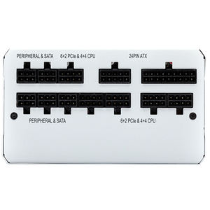 Alimentation électrique CORSAIR RMx White Series RM850x White 850W entièrement modulaire avec certification 80 PLUS Gold, garantie 10 ans - Product Image 5