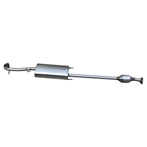 Vente en gros de convertisseur catalytique à trois voies de silencieux à section médiane 3.5 à haut débit personnalisable pour les voitures <span class=keywords><strong>Toyota</strong></span> Nouveau système d'échappement en acier - Product Image 1