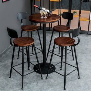 <span class=keywords><strong>Chaise</strong></span> <span class=keywords><strong>de</strong></span> <span class=keywords><strong>bar</strong></span> en <span class=keywords><strong>bois</strong></span> massif, ensemble <span class=keywords><strong>de</strong></span> table, rétro, personnalisé, vente en gros directement à l'usine, - Product Image 2