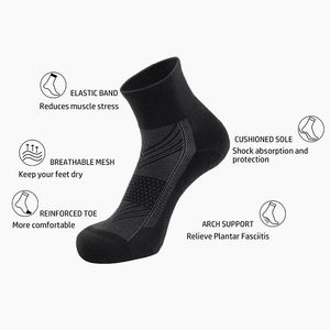 Quarter Custom <b>Running</b> <b>Socks</b> Towel Bottom Cushion Sport <b>Socks</b> - Product Image 3