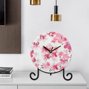 Reloj de Escritorio Decorativo al por Mayor, Regalo Personalizado, Reloj de Pared de MDF para Sublimación, Relojes de Mesa de Diseño - Product Image 6