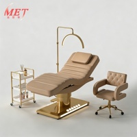 Lit de massage électrique moderne de luxe à 3 moteurs, réglable, pour soins de beauté, spa médical, esthétique et soins du visage
