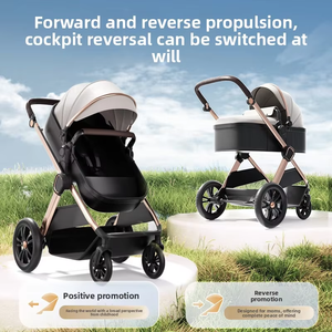Cochecito de Bebé 3 en 1, Silla de Auto, Andador, Portabebés, Cochecito de Viaje <span class=keywords><strong>con</strong></span> Silla de Auto para Bebés y Niños Pequeños - Product Image 4
