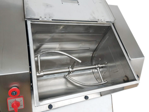 Mezclador de masa industrial de acero inoxidable comercial con capacidad de mezcla de 25kg y 50kg, máquina mezcladora de masa de pan y pizza