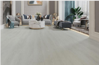 Revêtement de sol en vinyle SPC au design moderne, imperméable, antidérapant, à lattes étroites, couleur naturelle, style unique, installation par clic