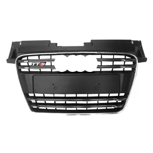 TTRS Style Front Grille For Audi TT Car Accessories Facelift Grill ABS Chrome TTS Front Bumper Grille 2008-2014