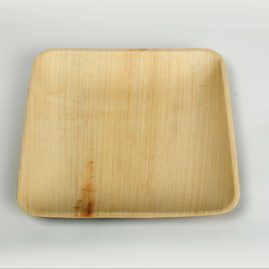 Plato Cuadrado de Hoja de Areca de 7 Pulgadas, Ecológico, Desechable, Biodegradable, Vajilla de Hoja de Palma, Proveedor al por Mayor en India - Product Image 1
