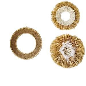 Décoration murale d'arrière-plan <span class=keywords><strong>Raphia</strong></span> Herbe Pendentif en paille japonaise Célèbre Salon Tenture murale Maison Art Déco Abstrait Lavable - Product Image 5