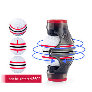 Новый дизайн, переносная 3-х упаковочная линия для гольфа, выравнивание, вращающаяся Накладка для мяча для гольфа на 360 градусов с маркером - Product Image 3