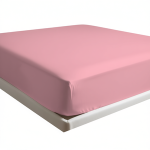 Sábana Ajustable 100% Algodón Rosa Tamaño Italiano 120x200cm - Product Image 3