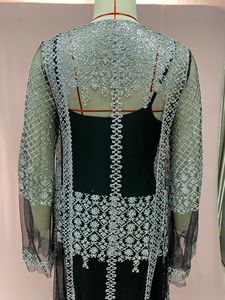 Nuevo diseño independiente Stand Hot Stamping Sexy Shawl Vestido de noche de fiesta de dos piezas para mujeres - Product Image 5