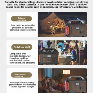 Vendita Diretta dalla Fabbrica Eg010Li 500W LiFePO4 Stazione di Alimentazione Portatile con Display LCD, Pannello Fotovoltaico, <span class=keywords><strong>Energia</strong></span> di Emergenza per Bancarelle Notturne - Product Image 3