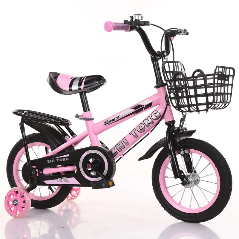 子供用自転車取り外し可能なトレーニングホイール調節可能なシートを備えた幼児用の安全なペダル式自転車女の子に最適