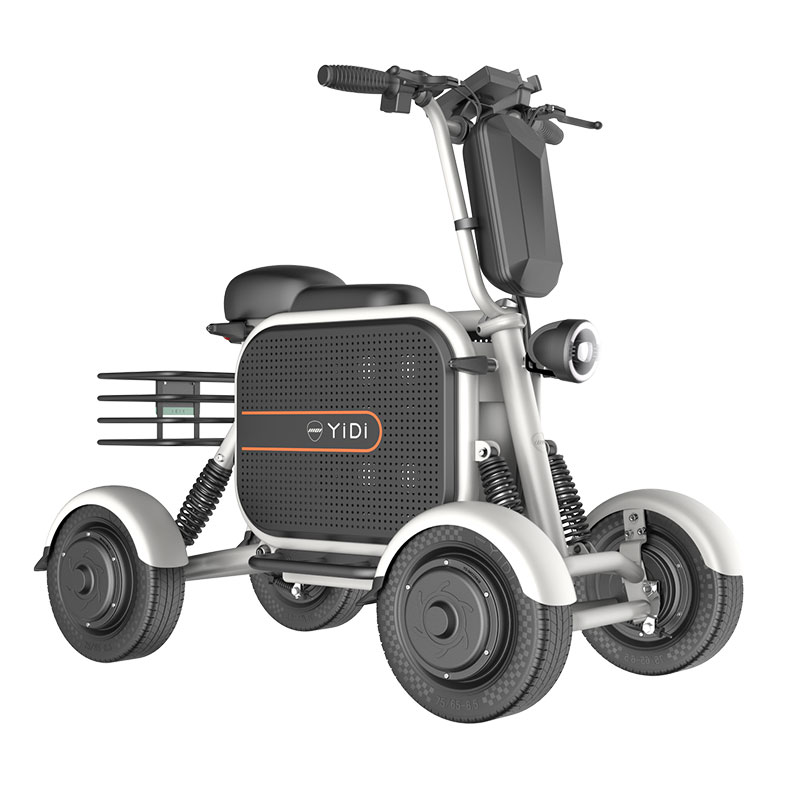 500W 1000W Enkele Dual Motor 4-wielige Oudere Elektrische Scooter Elektrische Scooter Fiets Met Hondendrager