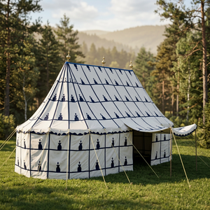 Tente du désert traditionnelle à motifs géométriques pour le camping en plein air - Product Image 2