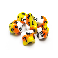 Ensemble de dés DND multicouche personnalisés multicolores pour jeux de société