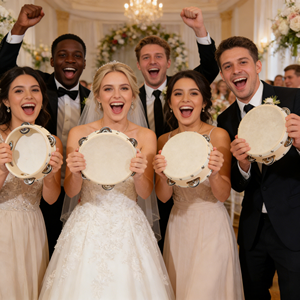 Mini Tambourin <span class=keywords><strong>de</strong></span> Mariage Vente Chaude, Une Rangée <span class=keywords><strong>de</strong></span> Cymbalettes, Instruments <span class=keywords><strong>de</strong></span> Percussion Éducatifs Orff, Panderetas, Tambour 4 6 8 10" - Product Image 2