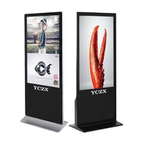 Écran publicitaire tactile LCD sur pied pour intérieur, 43 pouces