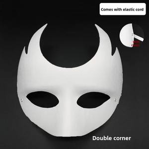 Mascherina personalizzata a tema <span class=keywords><strong>di</strong></span> Halloween mascherabile artigianale a tema Halloween mascherata non dipinta maschere <span class=keywords><strong>di</strong></span> carta bianca non verniciate per bambini - Product Image 2