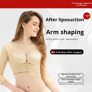 Chaleco Corrector Postquirúrgico para Liposucción de Brazos, Faja de Nailon sin Costuras con Soporte para el Pecho, Moldeador Corporal Ajustable - Product Image 3
