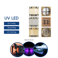 LED SMD 3535 UV UVB 311nm 1W 295nm 20-30mW 306nm 315nm 100mA 150mA Diode LED 5-7V Flip Chip (PW, Dowa ou UVH) Traitement médical