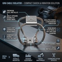 Offre Spéciale Hoan GR6-142D-A Isolateur de vibrations en aluminium et acier inoxydable pour cinéma, stabilisateur de drone, caméra d'hélicoptère, aérien ISO9001