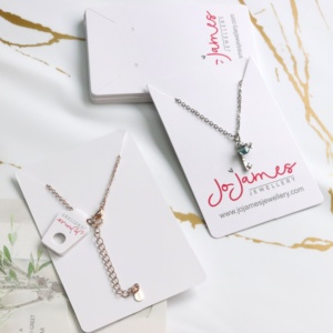Support mural pour bijoux avec logo personnalisé, en carton artistique, pour cartes à boucles d'oreilles, cartes à bijoux et présentoirs pour colliers - Product Image 3