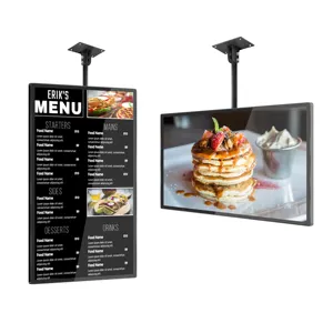 Digital Menu Board Fast Food Restaurant Kommerzielles Display Hersteller Hängen 32 Zoll Touch Kiosk Indoor SDK Android 7.1