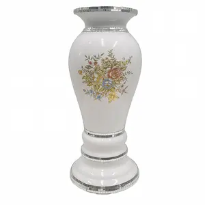 Desita Unique Home Decoration European Style Luxury Ceramic Flower Vase with printing