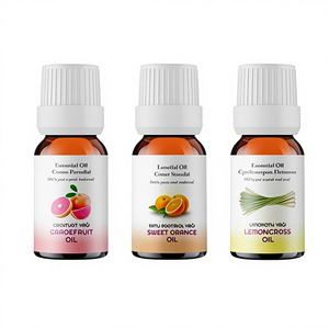Christmas Gift Set of 10 ml <b>Essential</b> <b>Oils</b>-Sweet <b>Orange</b> Grapefruit Lemongrass for Skin Care Turkey - Product Image 1