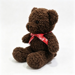 Dark Brown Classic Soft Cuddly Teddy Bear Plush <b>Toy</b> with PP Cotton Filling Halloween Stuffed Animal for 0-24 Months - Product Image 5