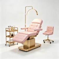 Fauteuil de soin esthétique réglable en cuir PU avec éponge haute densité pour cils, tatouage, soins du visage, salon d'esthétique et usage médical