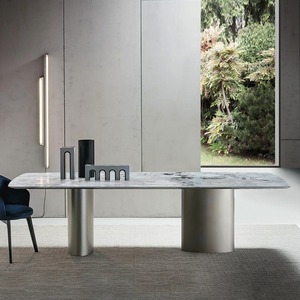 Mesa de Comedor Minimalista Italiana Minghua, Mesa de Comedor Moderna y Sencilla de Mármol Natural, Fabricante - Product Image 4