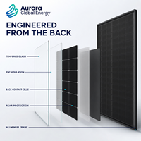 Panneau solaire monocristallin BC à haute efficacité 550-660W pour les projets commerciaux, industriels et utilitaires