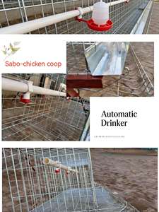 Bebederos para Gallos, <span class=keywords><strong>Gallinero</strong></span>, <span class=keywords><strong>Tipo</strong></span> H, Jaula para Gallinas Ponedoras, Gallos, Gallinas en Batería, <span class=keywords><strong>Gallinero</strong></span> Plegable para Gallinas Ponedoras - Product Image 6