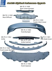 غطاء باينل لموديل تسلا <span class=keywords><strong>3</strong></span> أداء هايلاند ، OE 1831984-00-A - Product Image 2