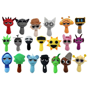 31 Designs, Peluches Realistas y Adorables, Novedad 2025, Sprunki de Peluche, Sacry Sprunki Mod Gray <span class=keywords><strong>Simon</strong></span> Wenda, Peluche Sprunki para Niños - Product Image 1